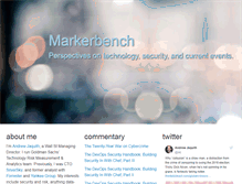 Tablet Screenshot of markerbench.com